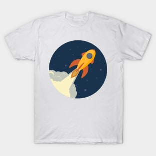 Space rocket launch, ship. T-Shirt